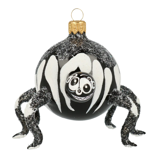 Web Creep Spider Halloween Spider Ornament Handmade Glass Christmas ornament