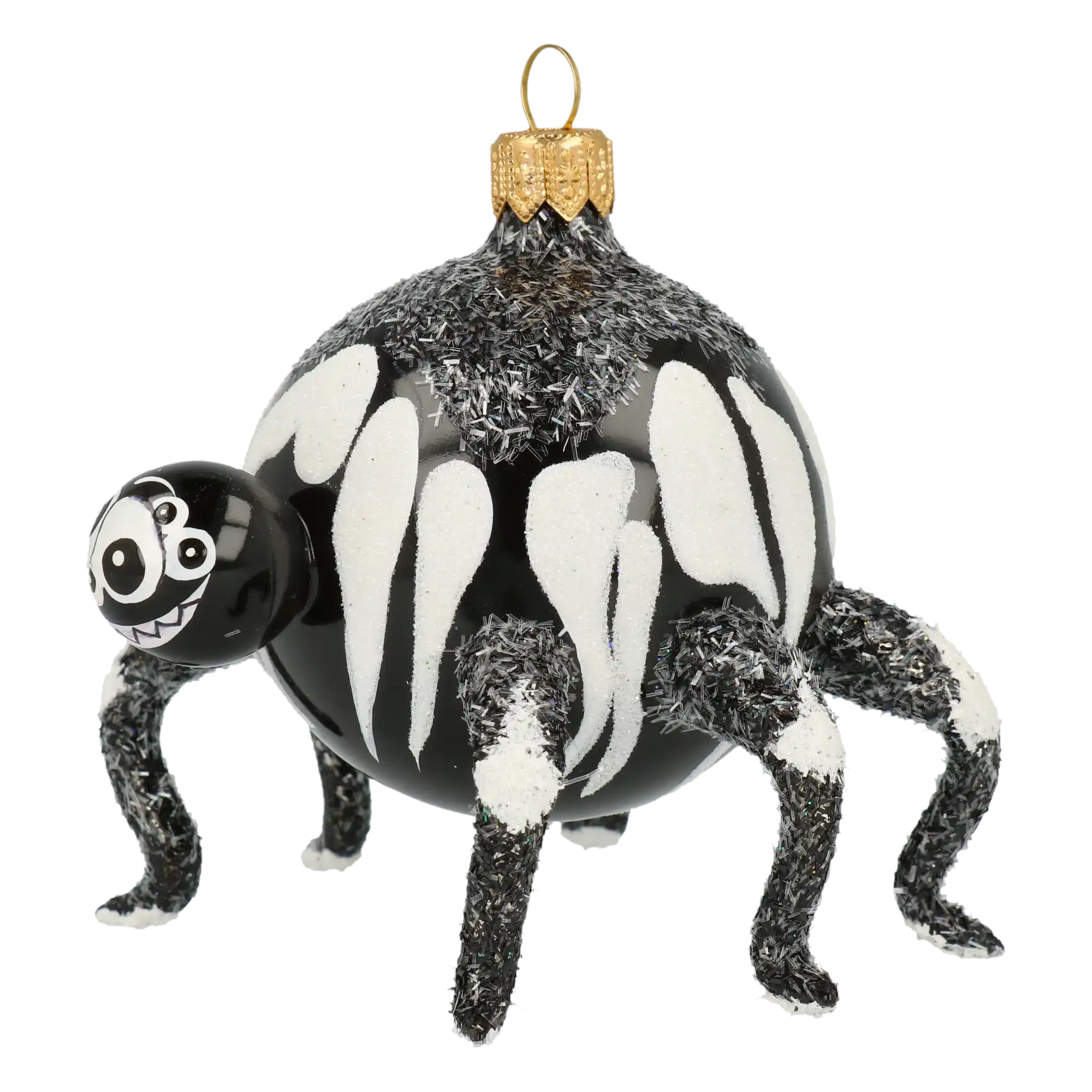 Web Creep Spider Halloween Spider Ornament Handmade Glass Christmas ornament