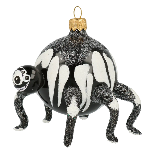 Web Creep Spider Halloween Spider Ornament Handmade Glass Christmas ornament