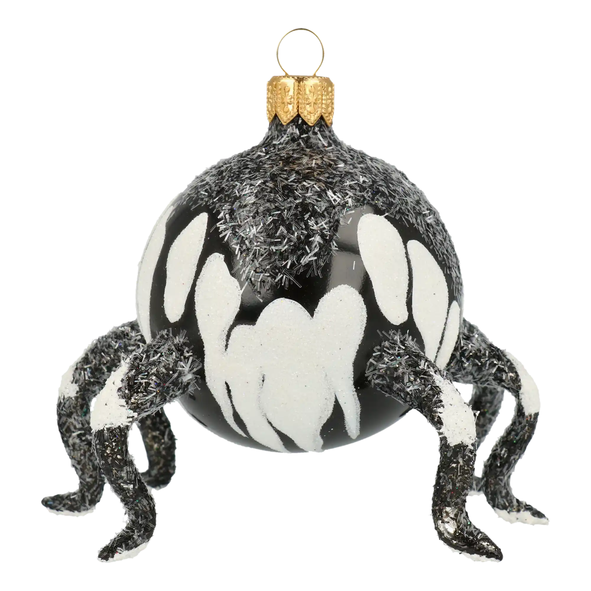 Web Creep Spider Halloween Spider Ornament Handmade Glass Christmas ornament