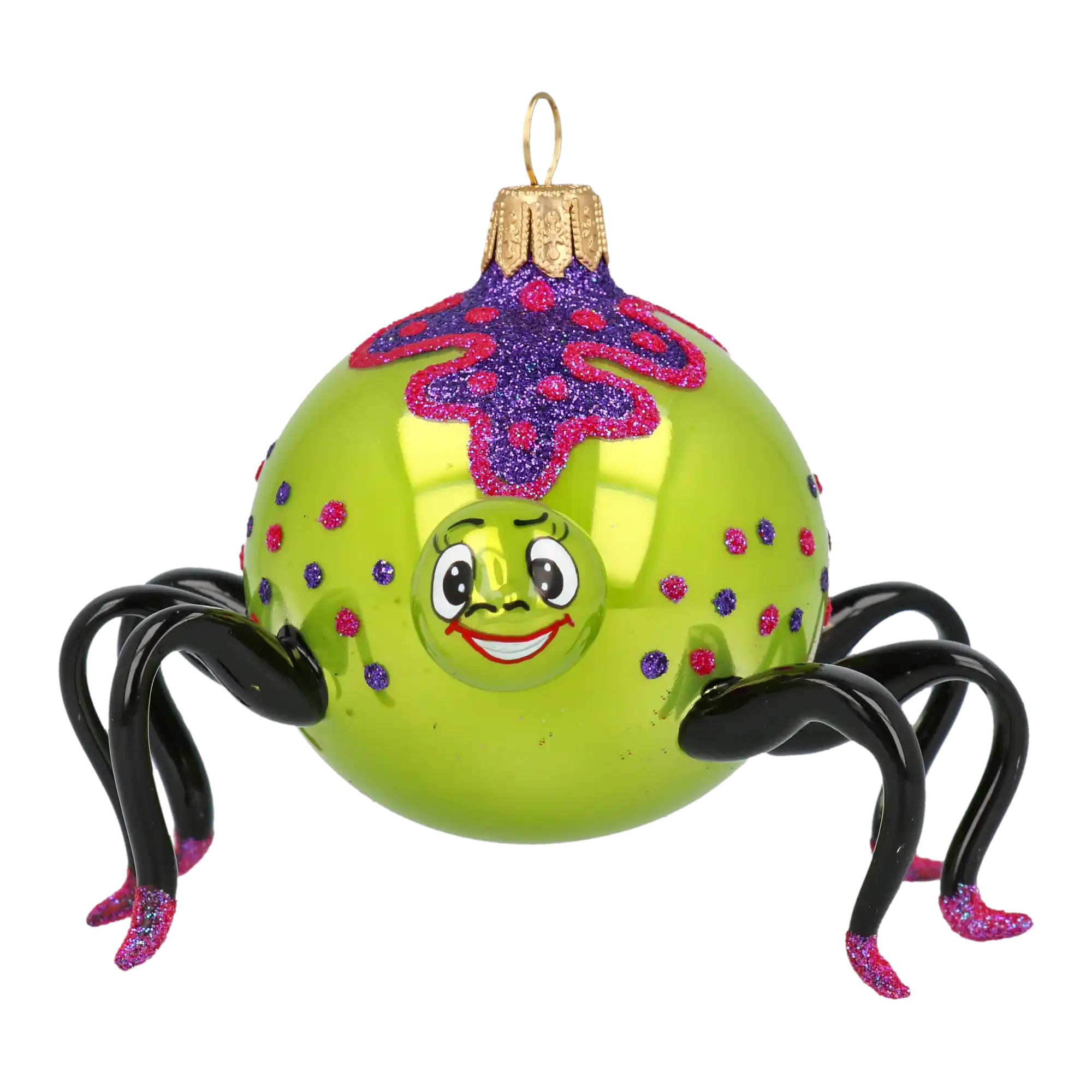 Creeper – Halloween Spider Ornament Handmade Glass Christmas ornament