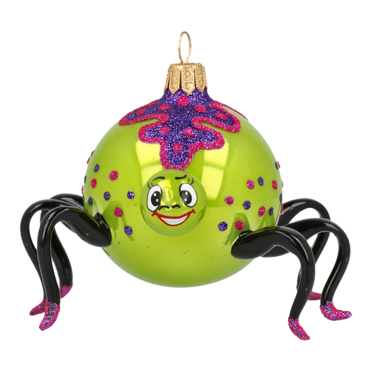 Creeper – Halloween Spider Ornament Handmade Glass Christmas ornament