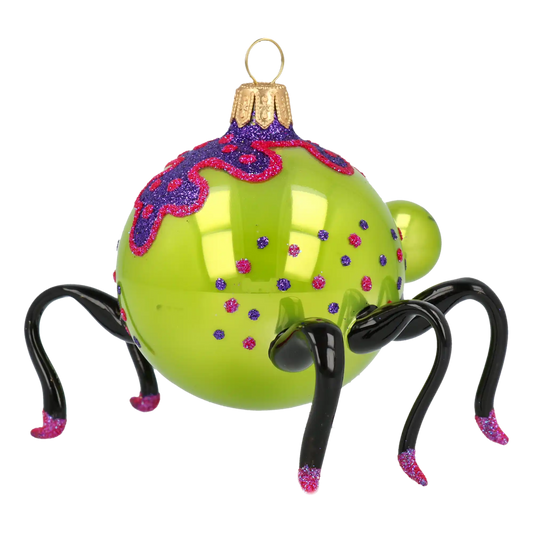 Creeper – Halloween Spider Ornament Handmade Glass Christmas ornament