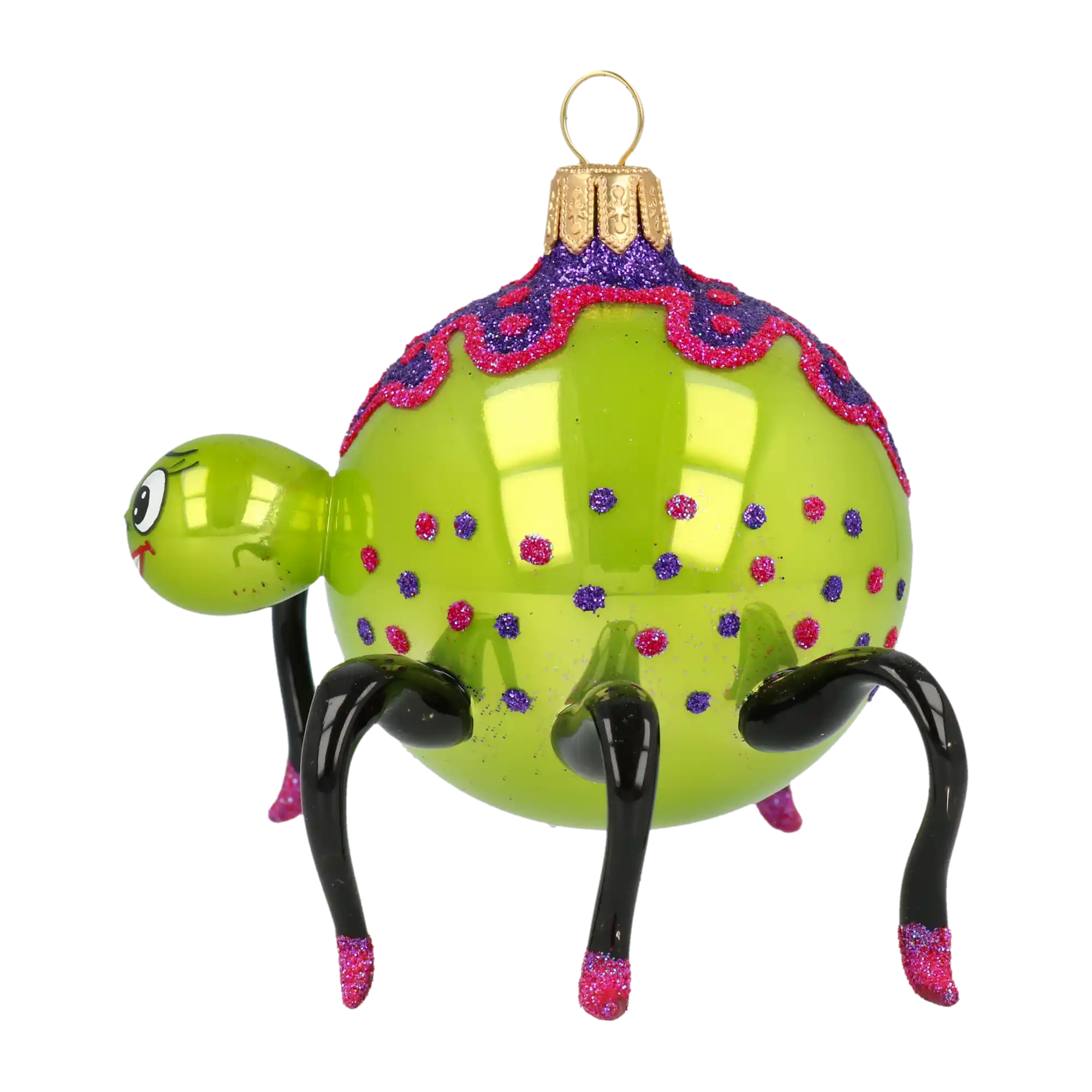 Creeper – Halloween Spider Ornament Handmade Glass Christmas ornament