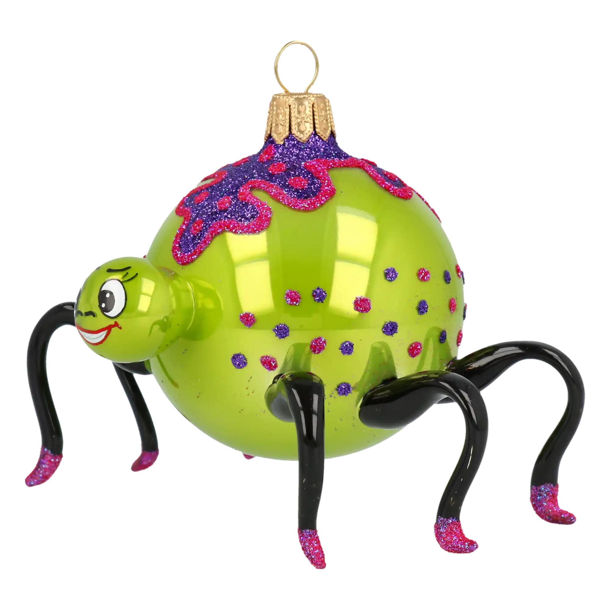 Creeper – Halloween Spider Ornament Handmade Glass Christmas ornament