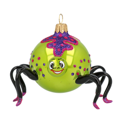 Many-Eyed Spider in Lime & Fuchsia