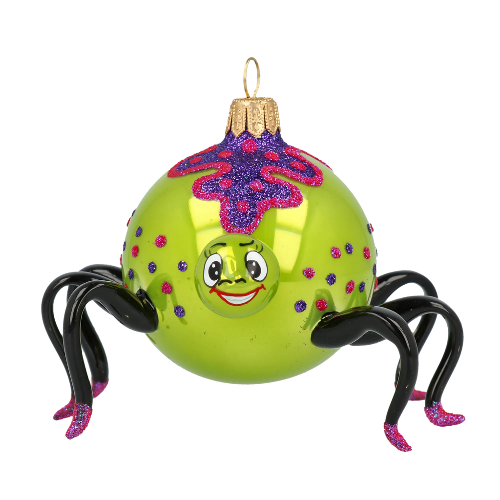 Mirthful Weaver | Hand-Painted Glass Ornament | Blubom 2020-060