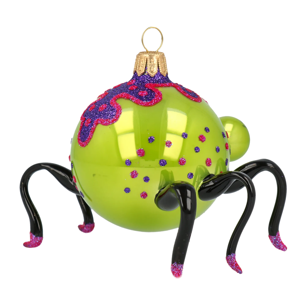 Mirthful Weaver | Hand-Painted Glass Ornament | Blubom 2020-060