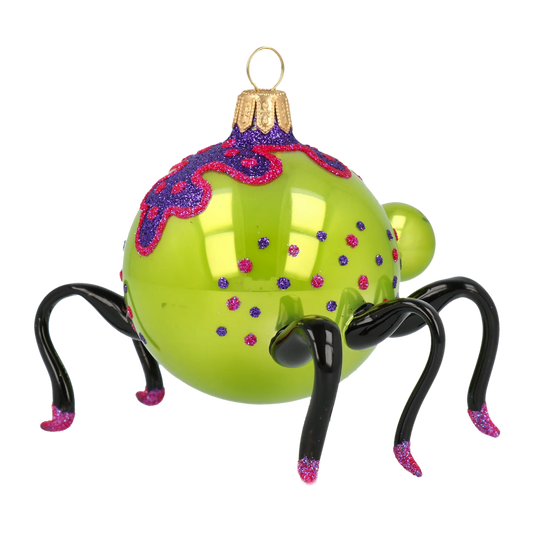 Creeper – Halloween Spider Ornament Handmade Glass Christmas ornament 2020-060