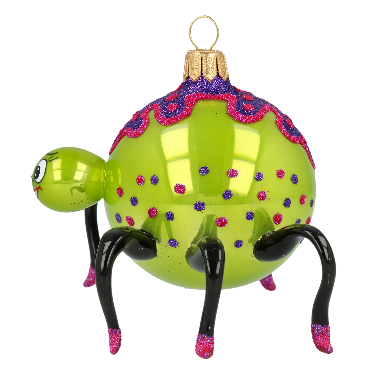Mirthful Weaver | Hand-Painted Glass Ornament | Blubom 2020-060