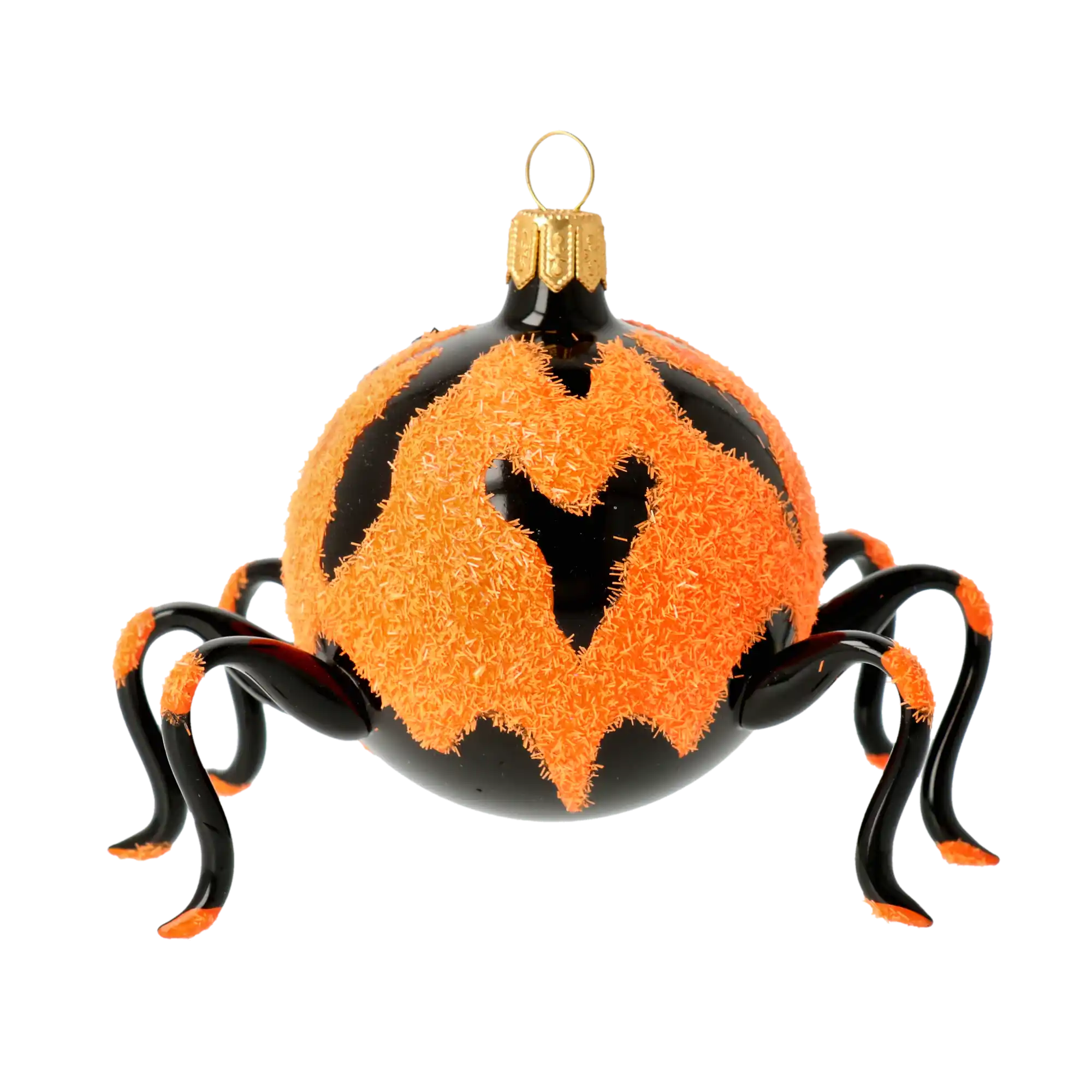 Spooky Blaze  Halloween Spider  Glass Christmas ornament free blowing