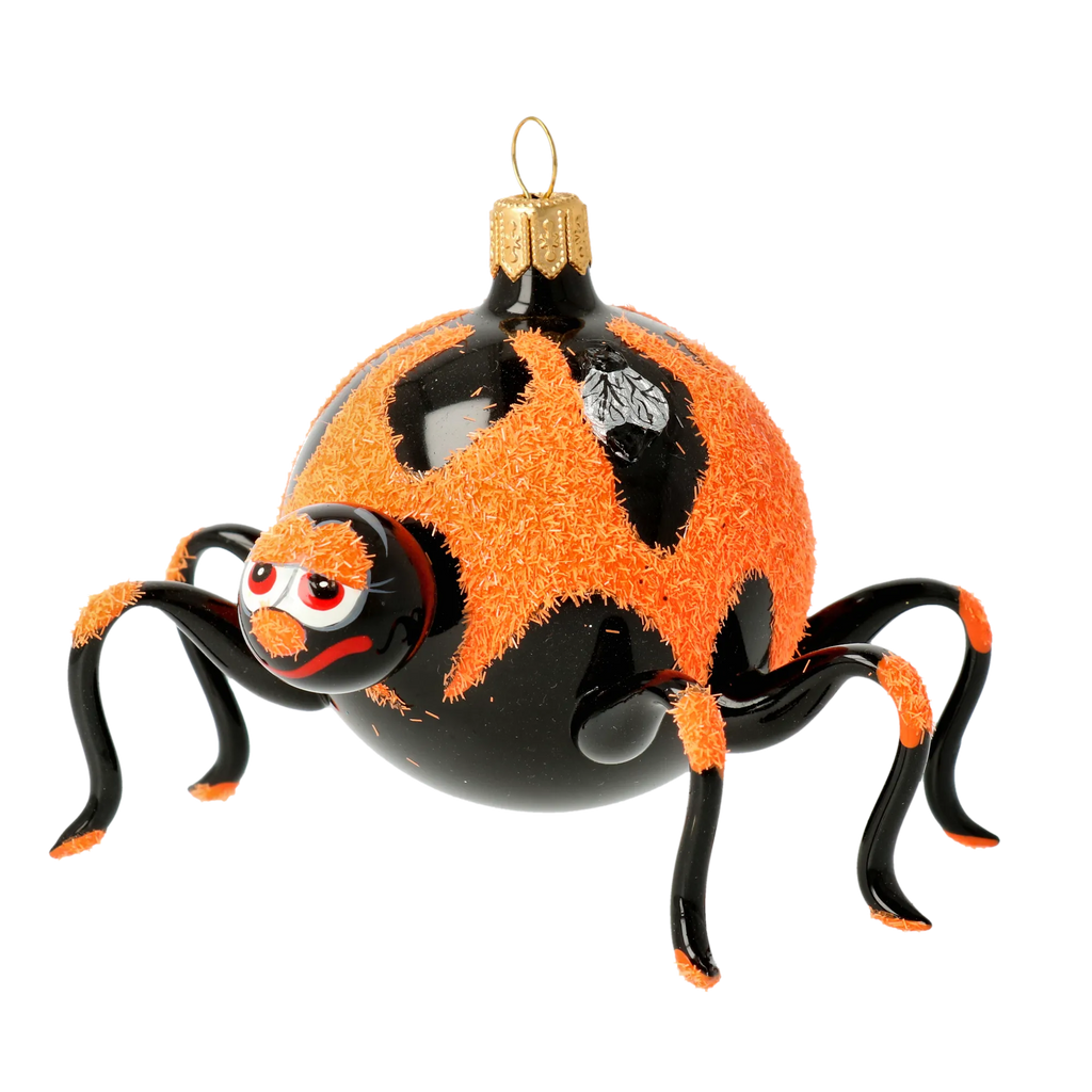 Drowsy Velvet Weaver | Hand-Painted Glass Ornament | Blubom 2020-062