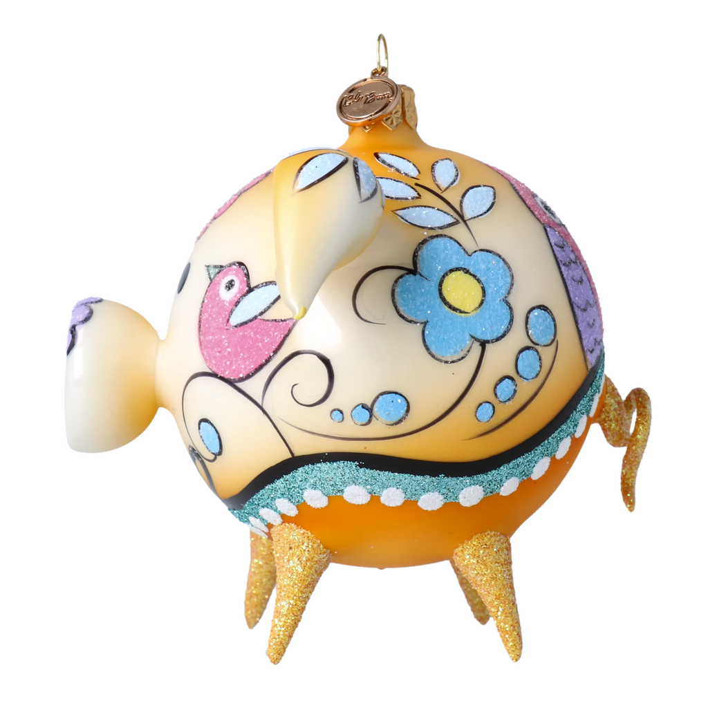 Gentle Meadow Muse | Hand-Painted Glass Ornament | Blubom 2020-071