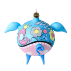 Serene Blossom Trotter | Hand-Painted Glass Ornament | Blubom 2020-073