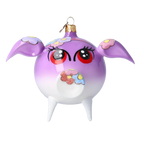 Wistful Petal Sentinel | Hand-Painted Glass Ornament | Blubom 2020-074