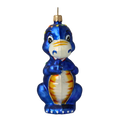 Pensive Azure Titan | Hand-Painted Glass Ornament | Blubom 2020-081
