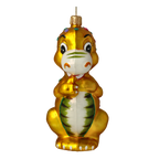 Inquisitive Sovereign | Hand-Painted Glass Ornament | Blubom 2020-082