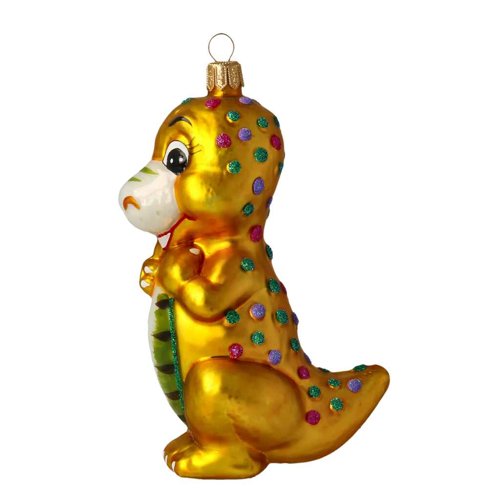 Inquisitive Sovereign | Hand-Painted Glass Ornament | Blubom 2020-082