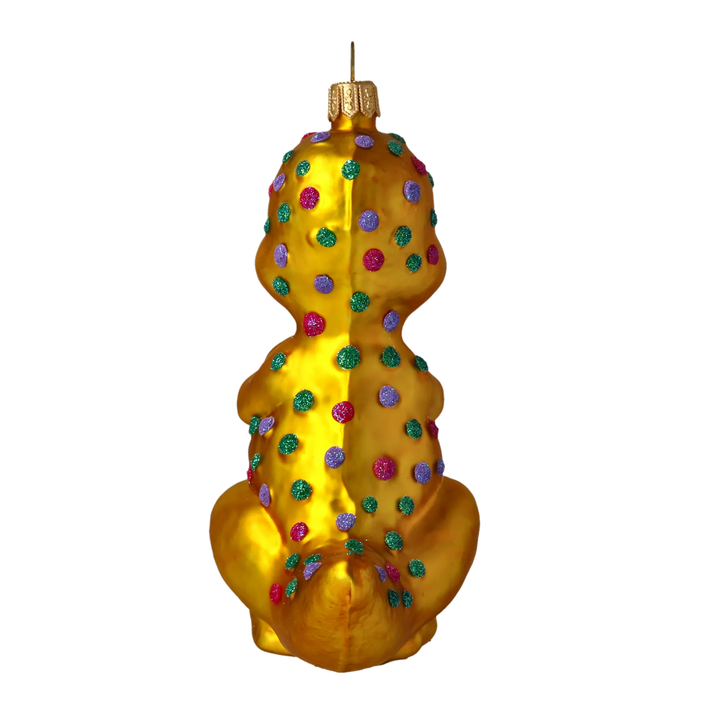 Inquisitive Sovereign | Hand-Painted Glass Ornament | Blubom 2020-082