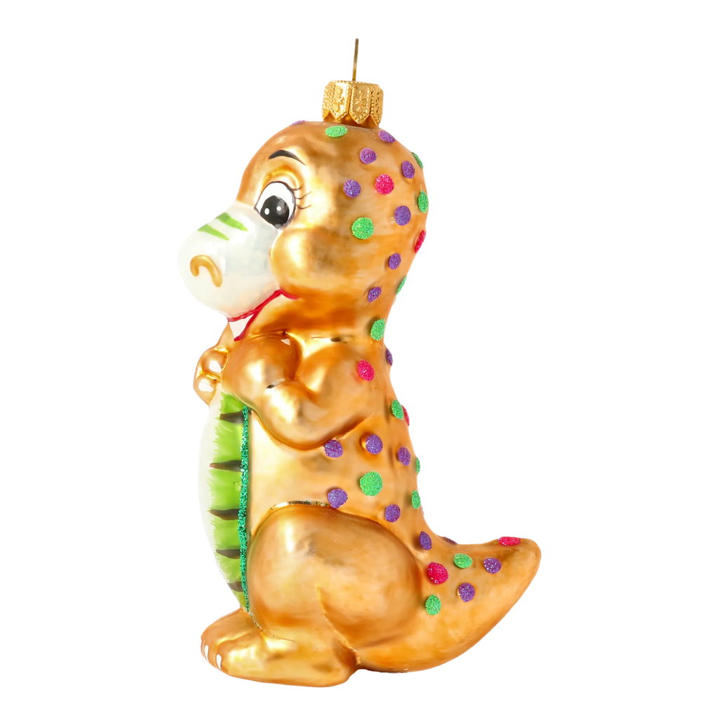 Gentle Gilded Behemoth | Hand-Painted Glass Ornament | Blubom 2020-084