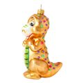 Gentle Gilded Behemoth | Hand-Painted Glass Ornament | Blubom 2020-084