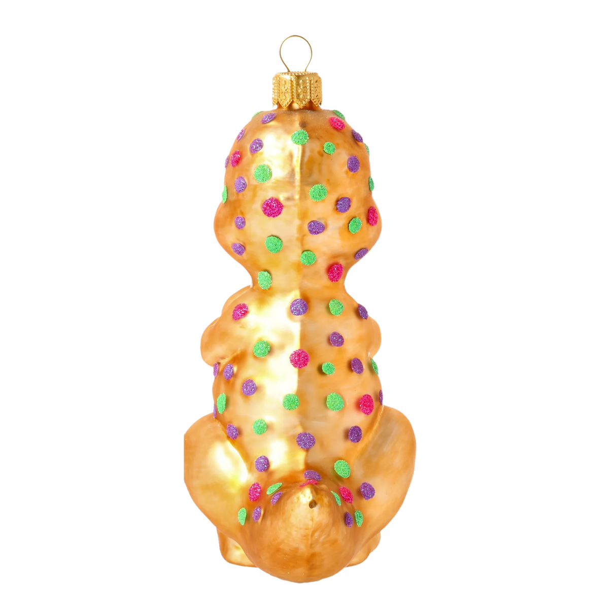 Gentle Gilded Behemoth | Hand-Painted Glass Ornament | Blubom 2020-084