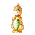 Gentle Gilded Behemoth | Hand-Painted Glass Ornament | Blubom 2020-084