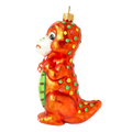 Bashful Amber Titan | Hand-Painted Glass Ornament | Blubom 2020-085
