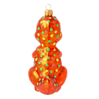Bashful Amber Titan | Hand-Painted Glass Ornament | Blubom 2020-085