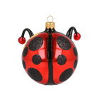 Bashful Crimson Voyager | Hand-Painted Glass Ornament | Blubom 2020-095