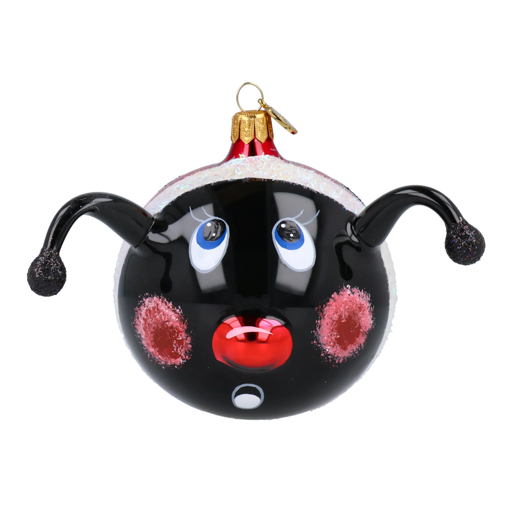Astonished Midnight Voyager | Hand-Painted Glass Ornament | Blubom 2020-096
