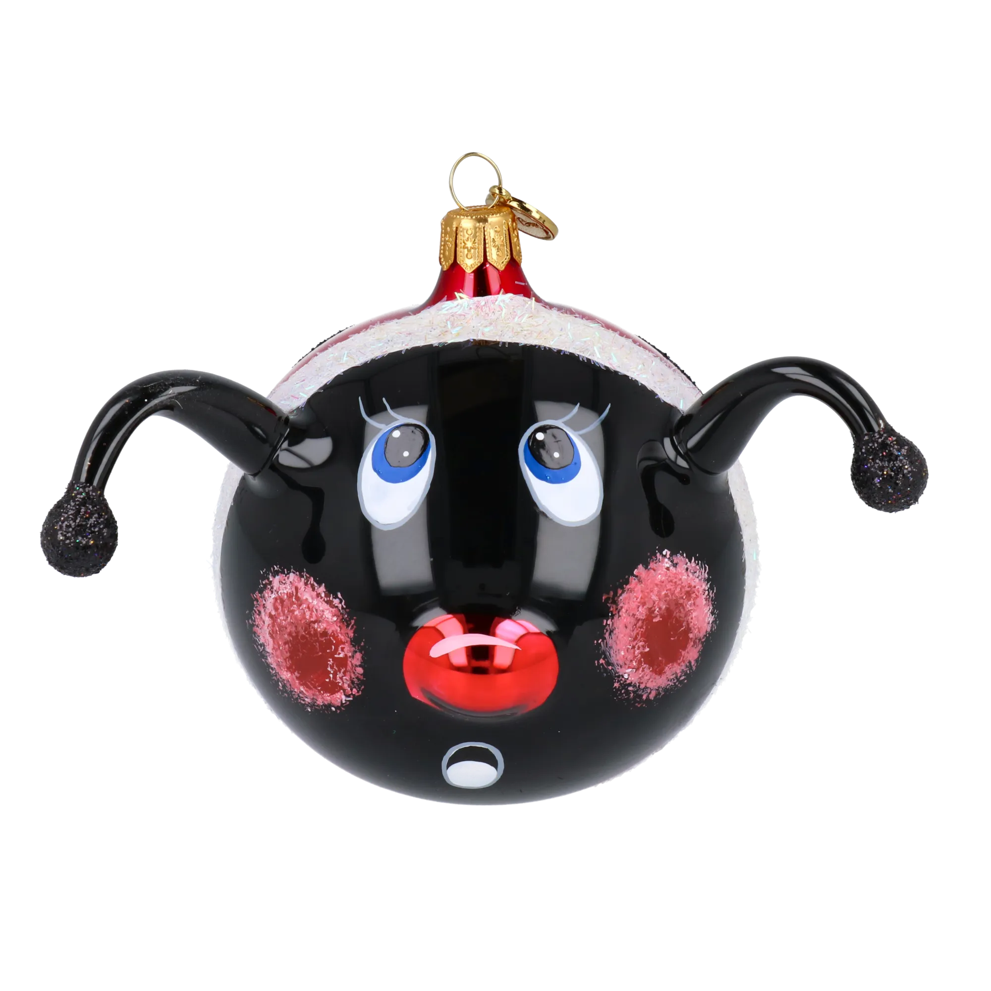 Astonished Midnight Voyager | Hand-Painted Glass Ornament | Blubom 2020-096
