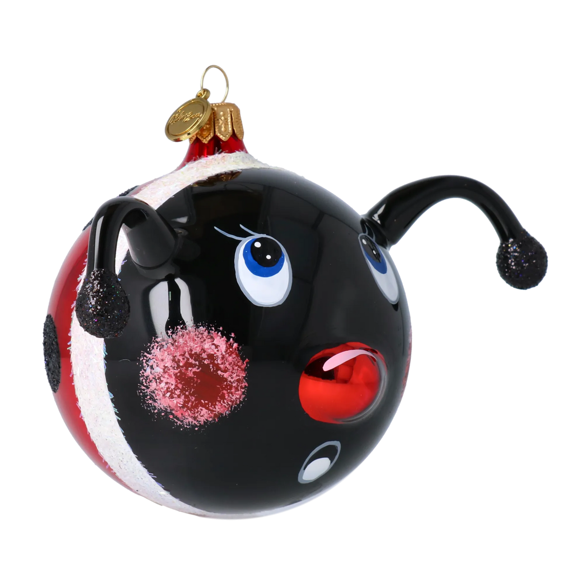 Astonished Midnight Voyager | Hand-Painted Glass Ornament | Blubom 2020-096