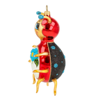 Bashful Meadow Guest | Hand-Painted Glass Ornament | Blubom 2020-097