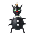 Dapper Midnight Beetle | Hand-Painted Glass Ornament | Blubom 2020-101