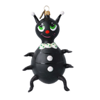 Dapper Midnight Beetle | Hand-Painted Glass Ornament | Blubom 2020-101