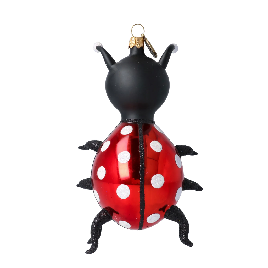 Dapper Midnight Beetle | Hand-Painted Glass Ornament | Blubom 2020-101