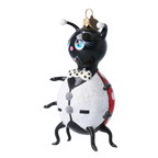 Earnest Midnight Guest | Hand-Painted Glass Ornament | Blubom 2020-102