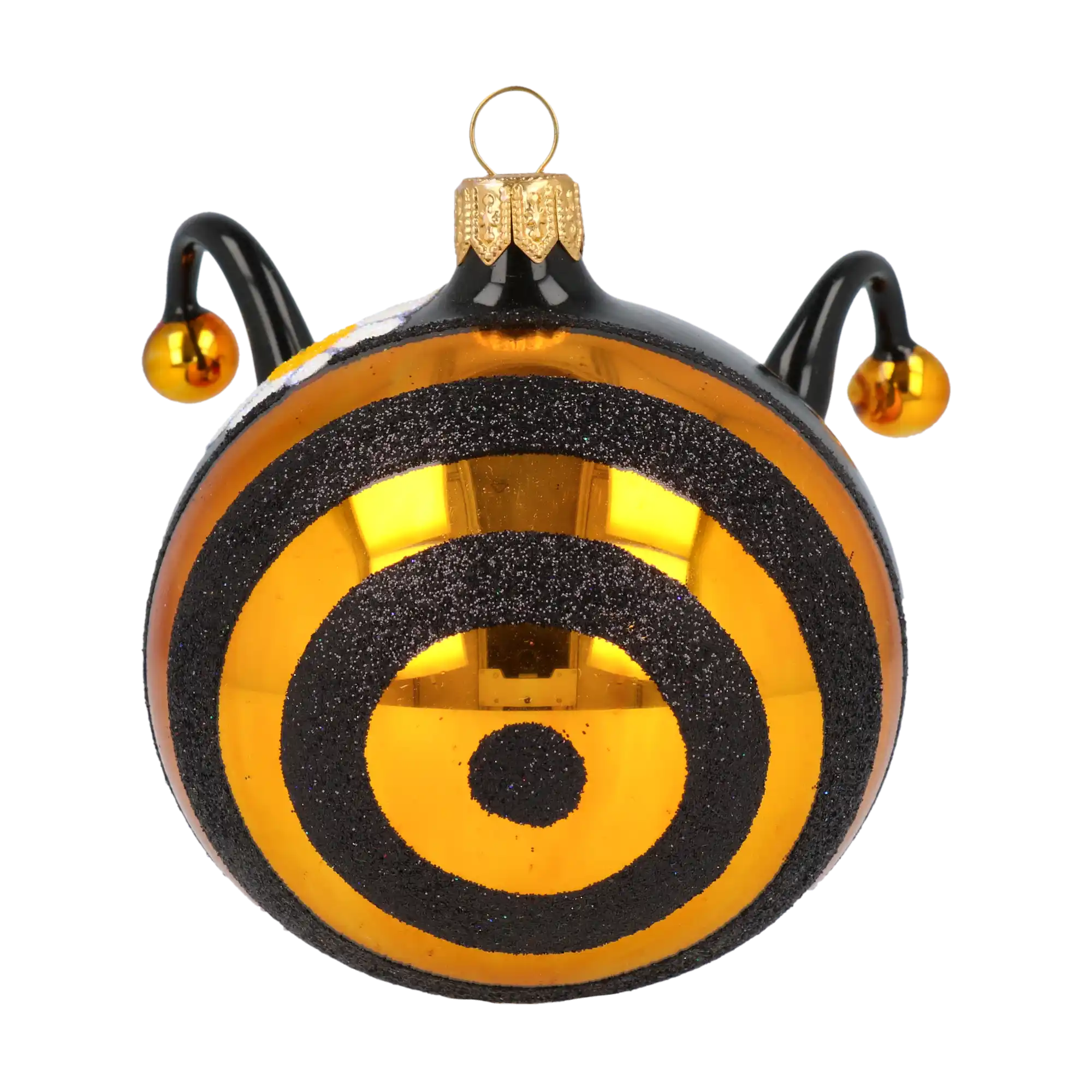 Bee Love Handmade Glass Christmas ornament bee