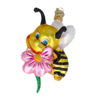Earnest Blossom Bearer | Hand-Painted Glass Ornament | Blubom 2020-112