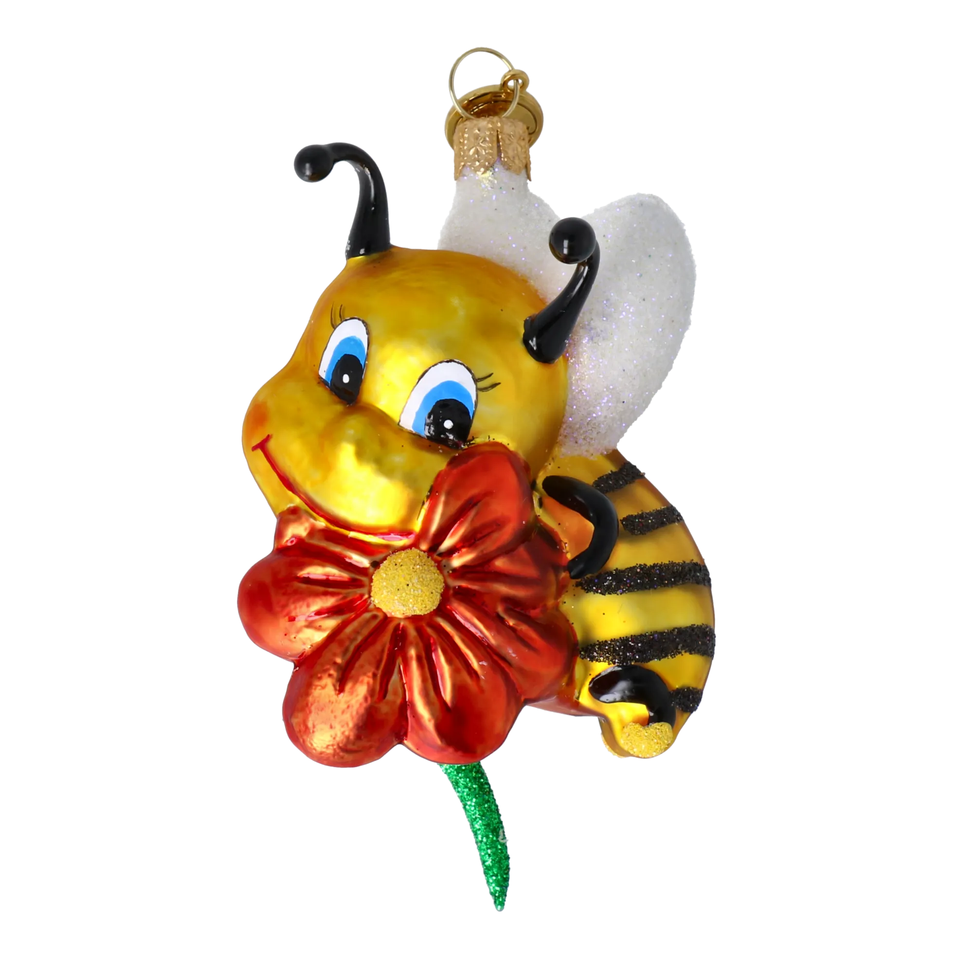 Gilded Nectar Scout | Hand-Painted Glass Ornament | Blubom 2020-113