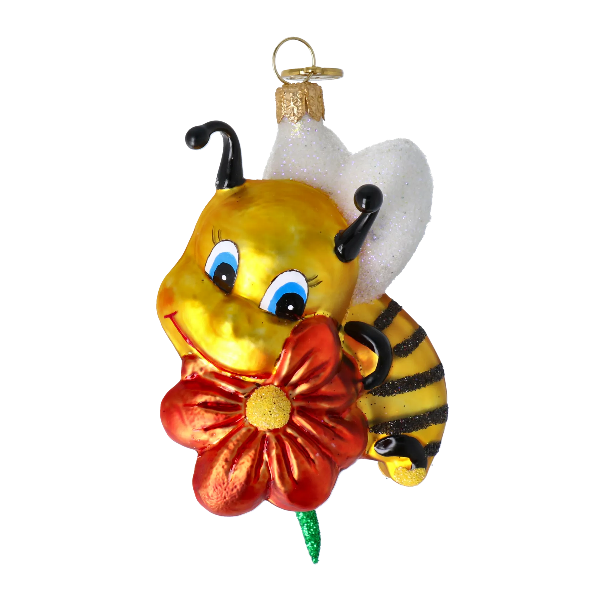 Gilded Nectar Scout | Hand-Painted Glass Ornament | Blubom 2020-113