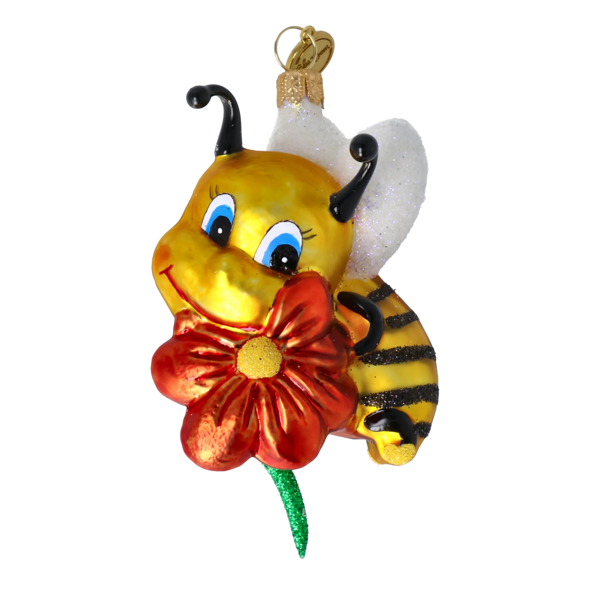 Gilded Nectar Scout | Hand-Painted Glass Ornament | Blubom 2020-113