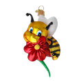 Bild in die Galerieansicht laden, Sweet Bee Blossom Handmade Glass Christmas ornament bee 2020-114
