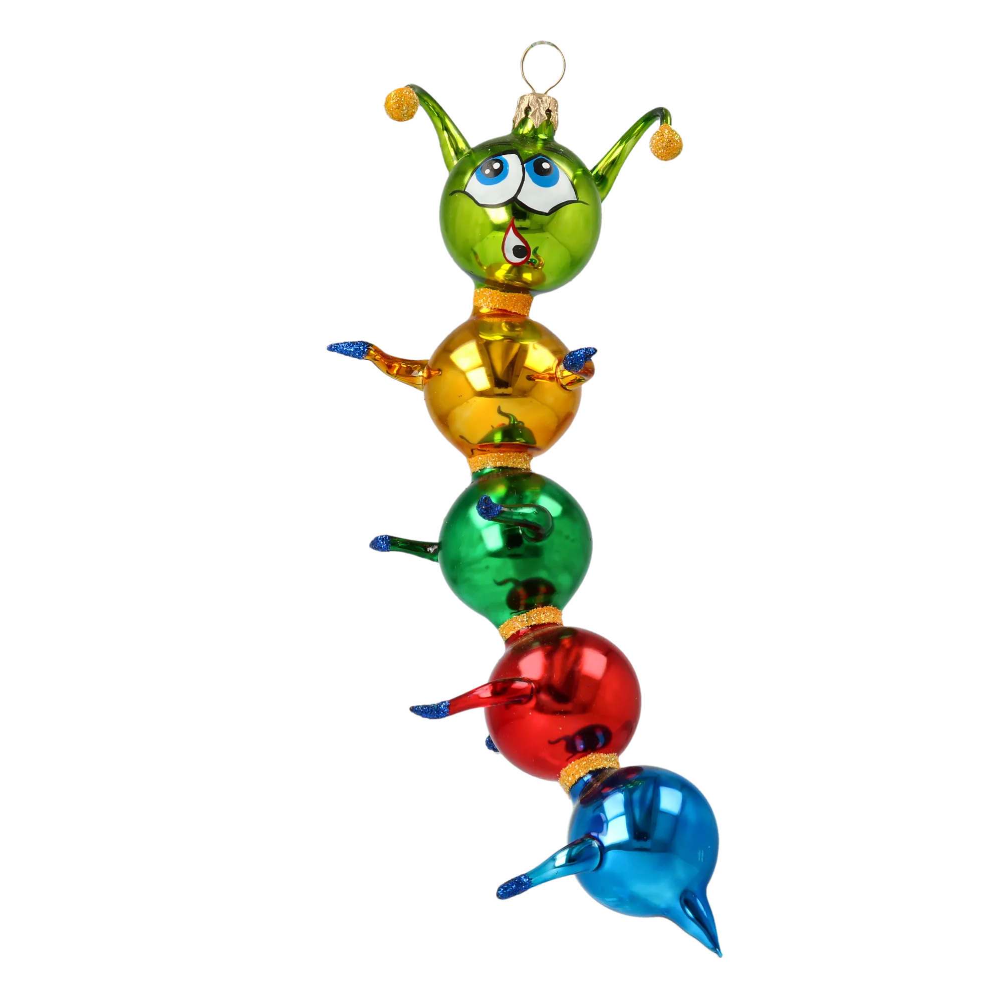Astonished Voyager | Hand-Painted Glass Ornament | Blubom 2020-118