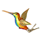 Vivid Nectar Voyager | Hand-Painted Glass Ornament | Blubom 2020-122