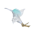 Load image into Gallery viewer, Hummingbird Winter Glow Handmade Glass Christmas ornament
