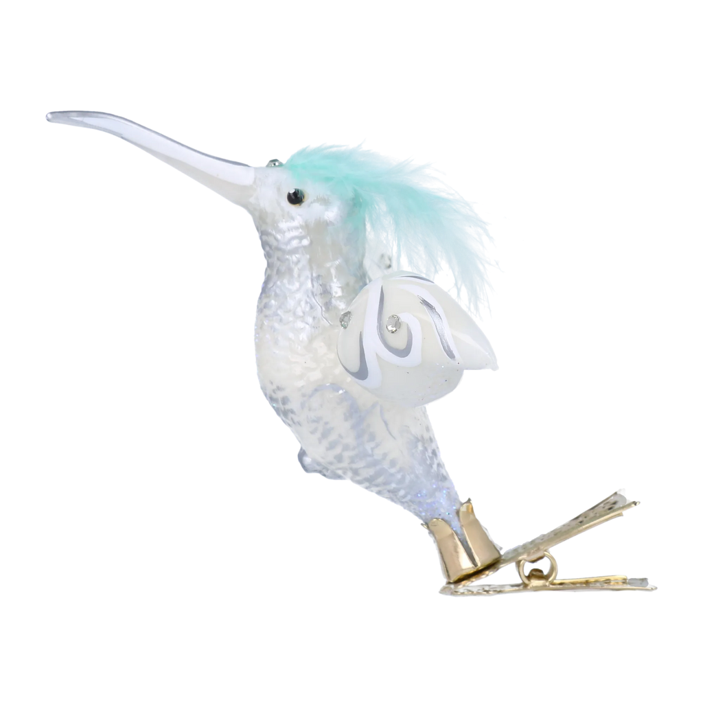 Serene Seafoam Envoy | Hand-Painted Glass Ornament | Blubom 2020-124