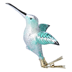 Hovering Hummingbird in Turquoise