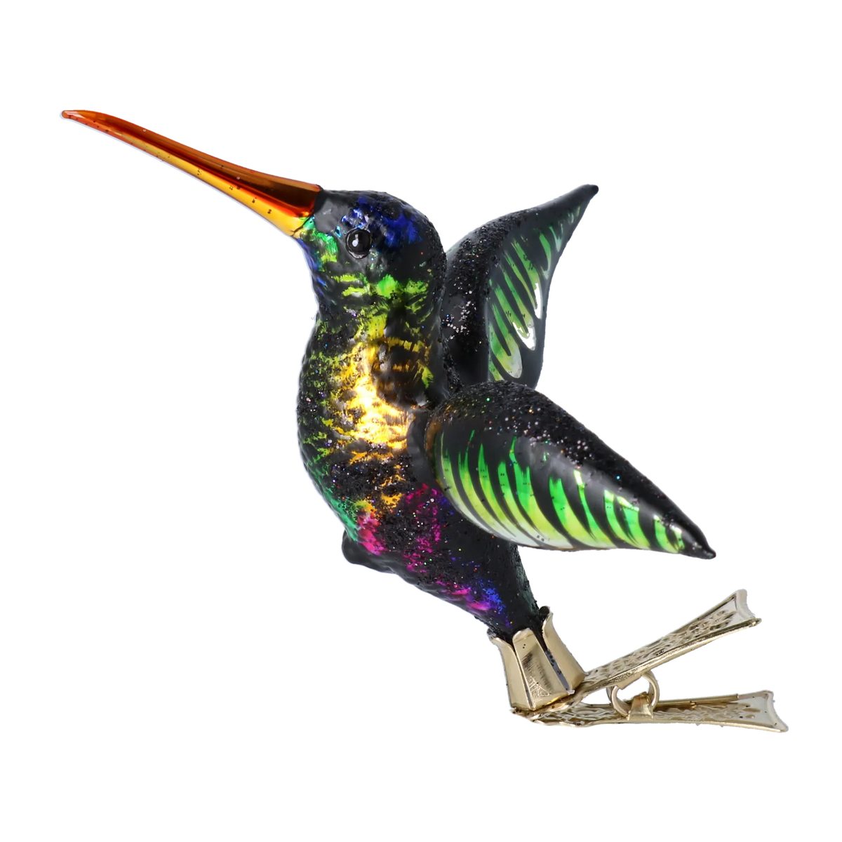 Evanescent Nectar Seeker | Hand-Painted Glass Ornament | Blubom 2020-127